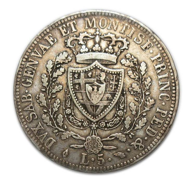 Coins - Carlo Felice - 1822 - 5 ... 