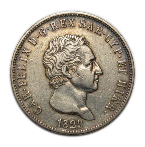 Coins - Carlo Felice - 1829 - 5 ... 
