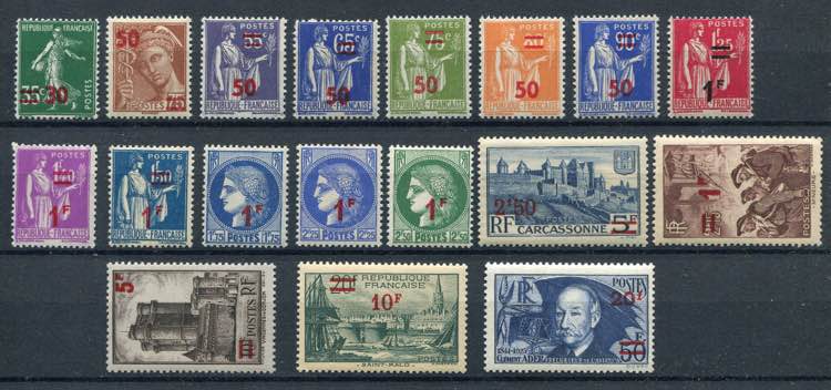 France - 1940/41 - 1932/38 stamps, ... 