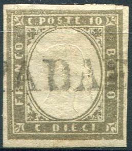 1861 Spadafora, stampatello dritto, (R2) ... 