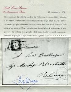 Ovale nominativo - Milazzo 1861, ... 