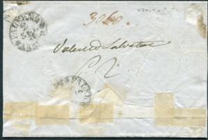 Raccomandate - S. Cataldo 1861, letter dated ... 