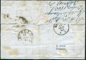 Cent. 15 - Un porto - Siracusa 1863, double ... 