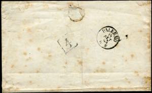 Cent. 45 - Tre porti - Siracusa 1863, doppio ... 