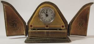 Table clock, with original transport ... 