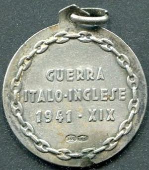 1941 - Italo-English War - Enameled silver ... 