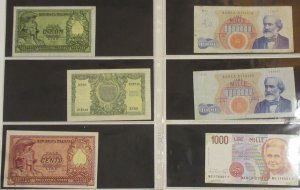 Lot of 29 Italian banknotes, collected in ... 