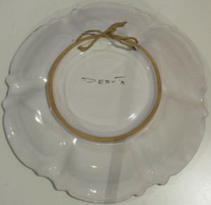 Deruta ceramic decorated plate, total size ... 