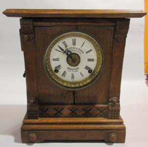 Table clock in inlaid ... 