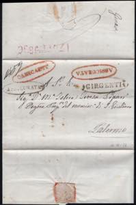 1856 Lettera assicurata del 14 ottobre da ... 