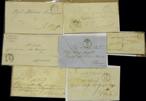 1861/64 - Lotto di 12 lettere schiave e 3 ... 