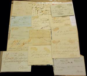 1821/57 - Set of 14 letters with Franca ... 