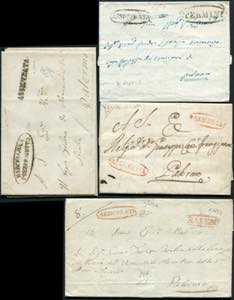 1839/57 Insured - Set of 8 letters from ... 