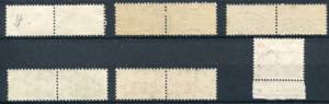 1946/55 - Set of 6 values of used services, ... 
