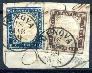 1859 - Fragment from Genoa with c. 10 + c. ... 