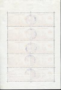 1946 - UNRRA sheetlet of 10 copies, n. 6, ... 