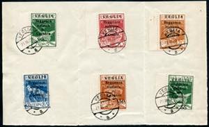 1920 - VEGLIA, stamps of Fiume overprinted ... 