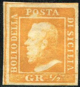 1859 - 1/2 gr. orange, ... 