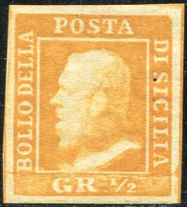 1859 - 1/2 gr. arancio, ... 