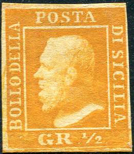 1859 - 1/2 gr. arancio, ... 