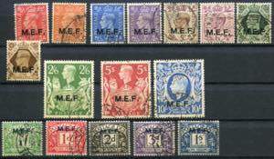 1942/47 British occupation M.E.F, postage n ... 