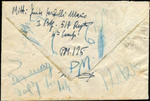 01/05/1944 - Lettera da P.M. 126 per Palmi, ... 