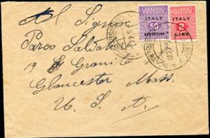 01/05/1944 - Lettera da Palermo per gli USA, ... 
