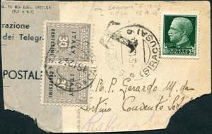 05/12/1943 - Frammento di cartolina ... 