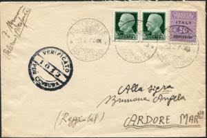 09/02/1944 - Lettera da Altofonte per Ardore ... 