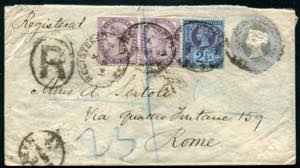 1890 - 2 1/2 p. postal ... 