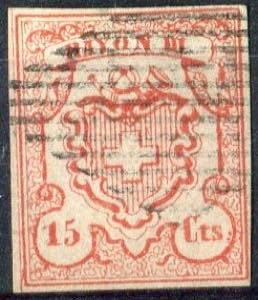 Svizzera - 1852 - Rayon ... 