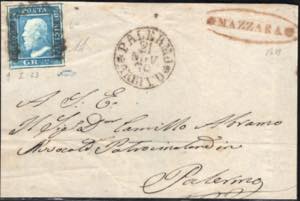 1859 - Fronte di lettera del 21 novembre da ... 