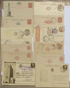 Lot of 13 postcards of Umberto I and ... 