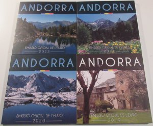 Andorra - Collection of BU coin sets from ... 