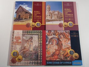 Cyprus - BU coin set collection from 2008 to ... 