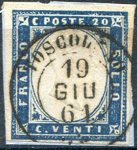 1861 - Toscolano double circle annuler of c. ... 
