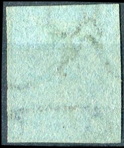 1851/52 - 2 cr. azzurro grigio su azzurro, ... 