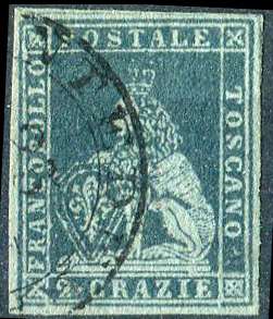 1851/52 - 2 cr. azzurro ... 