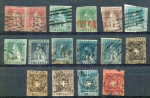 Lot of 16 used values, various quality. To ... 