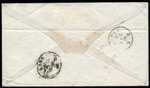 1870 - Letter to England franked with ... 