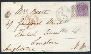 1870 - Letter to England ... 