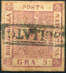 1858 - 5 grana, rosa ... 