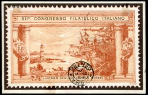 1925 - Livorno-Rome flight, postcard of the ... 