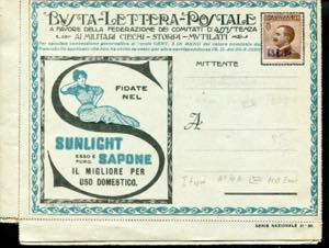 1921 - Postal Letter Envelope with c. 40 ... 