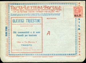 1922/23 - Postal Letter Envelope with c. 10 ... 