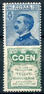1924/25 COEN, c. 25 blue ... 