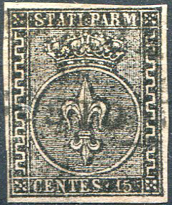 1852 - Cent. 15 rosa, n. ... 
