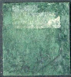 1859 - 3 baj verde scuro usato, n. 4, ... 