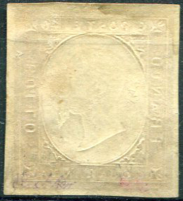 1854 - Vittorio Emanuele II, c. 40 rosso ... 