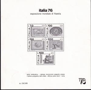 1976 World exhibition of philately Italia ... 